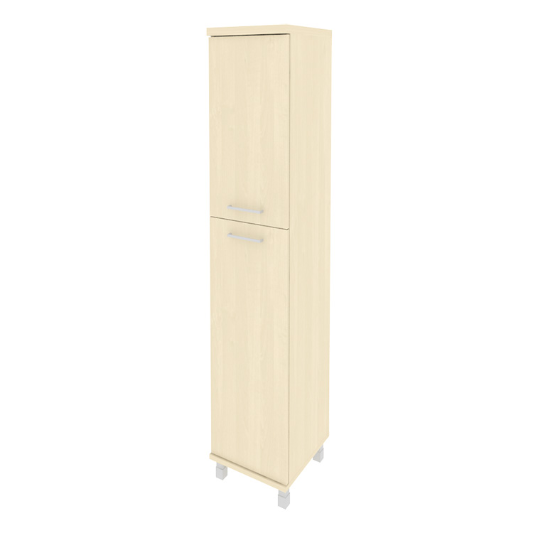 Шкаф высокий узкий правый (1 средняя дверь ЛДСП, 1 низкая дверь ЛДСП) KSU-1.8(R)