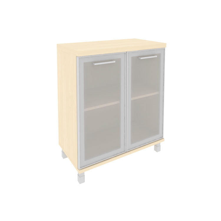 Шкаф низкий широкий (2 низкие двери стекло в раме) KST-3.2R