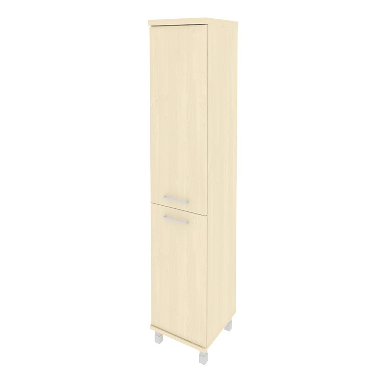 Шкаф высокий узкий правый (1 низкая дверь ЛДСП, 1 средняя дверь ЛДСП) KSU-1.3(R)