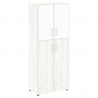 Шкаф книжный со стеклом в раме (без топа) LT-ST 1.7 R white на Officeplan24.ru